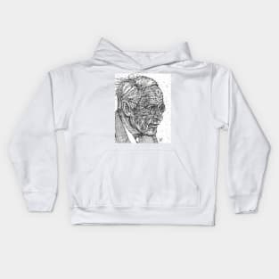 CARL JUNG - ink portrait .1 Kids Hoodie